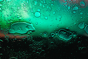 Drops, Macro, Dark, Divorces, Bubble HD wallpaper