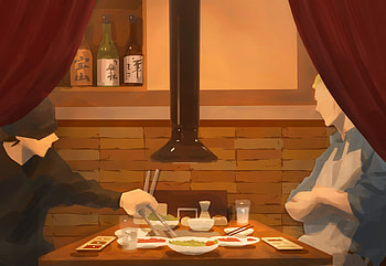 Jujutsu Kaisen : Serene Dinner Scene in Anime Style, Anime, Jujutsu Kaisen HD wallpaper