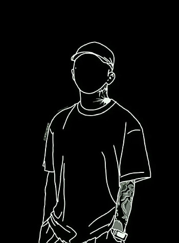 Guy, art, elbow HD phone wallpaper