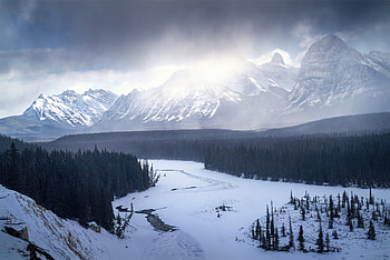 Winter Wonderland Serene Snowy Landscape, winter, snow, landscape, nature, mountains HD wallpaper