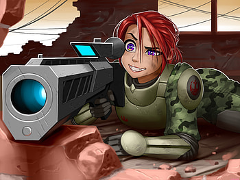 Sniper Girl Artwork, sniper, artwork, artist, digital-art HD wallpaper