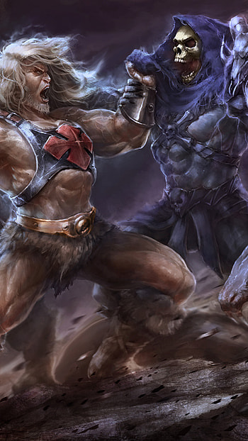 He-Man comics, He-Man vs Skeletor, Sony Xperia X HD phone wallpaper