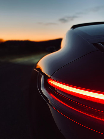 Cars, Car, Machine, Evening, Back View, Rear View, Headlight HD phone wallpaper