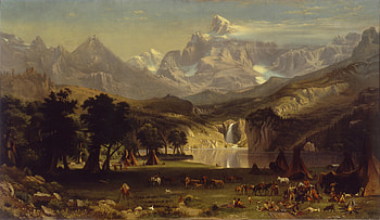 Native American, Artistic, Lake, Mountain, Waterfall HD wallpaper