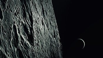Moon, space, earth, nature HD wallpaper