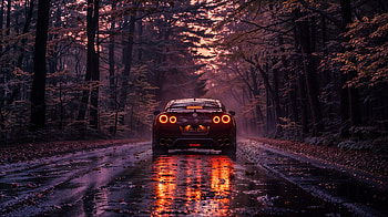 Nissan GT-R in Autumn Glow |, Nissan GT-R, Nissan HD wallpaper