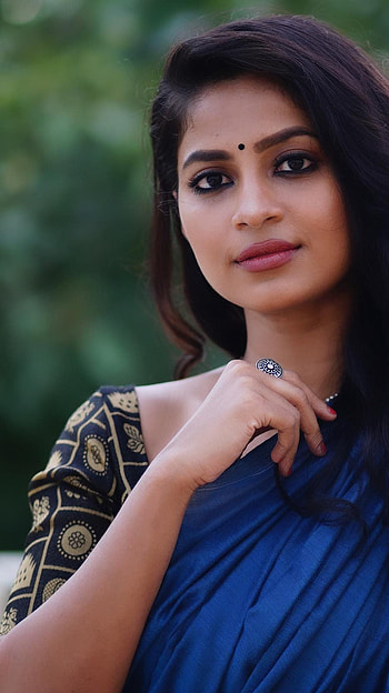 Ramya Krishnan, model, saree beauty HD phone wallpaper
