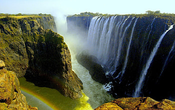 Victoria Falls, Natural wonder, Beautiful scenery, Travel destination HD wallpaper
