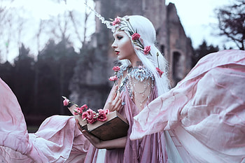 ღ, Flowers, Girl, Book, Mood HD wallpaper
