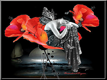 fairy, sad, lonely, poppy, dark HD wallpaper