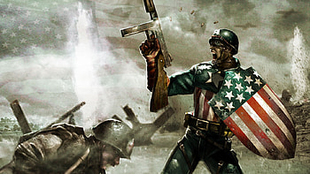 Captain America, 2, ii, art, alternative, thompson, war, captain, states, united, world, america, marvel HD wallpaper