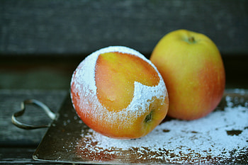 Food, Apples, Heart, Flour HD wallpaper