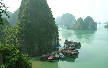 Nature, Boats, Rock, Pier, Wharf, Berth, Thailand HD wallpaper