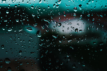 Drops, Macro, Dark, Close-Up, Surface, Glass HD wallpaper