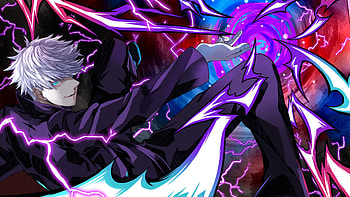 Black Dress White Hair Blue Eyes Satoru Gojo Jujutsu Kaisen HD wallpaper