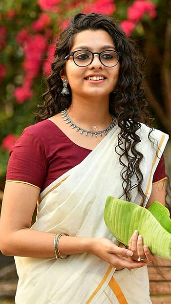 Neeraja Anoop, malayalam actress, kerala saree HD phone wallpaper
