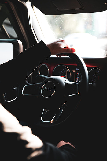 Cars, Dark, Hand, Car, Machine, Steering Wheel, Rudder, Salon HD phone wallpaper