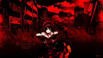 date a live, main, black, red, character HD wallpaper