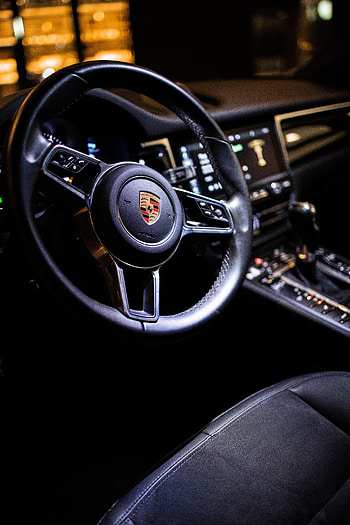 Porsche, Cars, Car, Steering Wheel, Rudder, Salon HD phone wallpaper