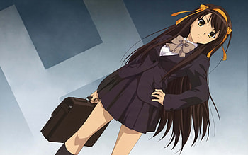 Suzumiya Haruhi no Yuuutsu, Melancholy of Haruhi Suzumiya, , Zerochan anime board HD wallpaper