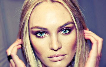 Candice Swanepoel, model, blue eyes, blonde, girl, woman HD wallpaper