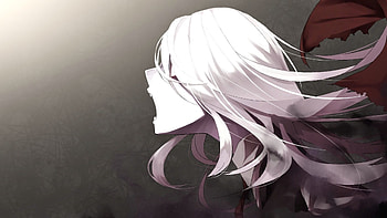 Anime creepy girl white hair | | 787755 | UP HD wallpaper