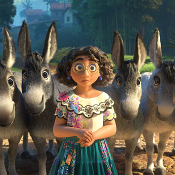Mirabel with donkeys, art, graph HD phone wallpaper