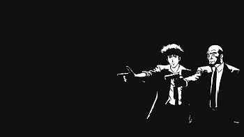 Cowboy Bebop Noir — Spike & Jet, Anime, Cowboy Bebop, Spike Spiegel, Jet Black, black anime HD wallpaper