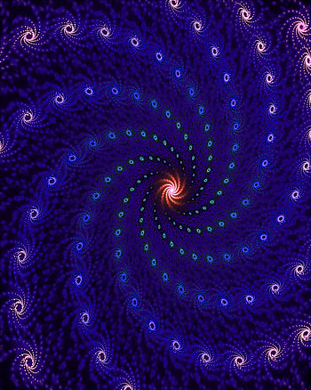 Abstract, Fractal, Glow, Funnel, Swirling, Involute HD phone wallpaper