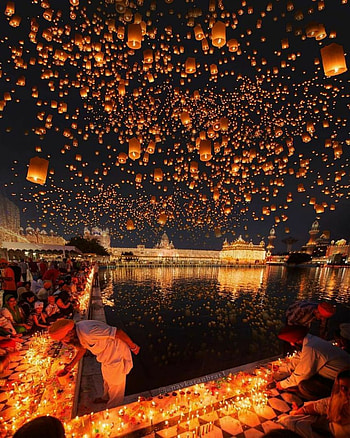 Happy Diwali, orange, sky, festival of lights, india HD phone wallpaper