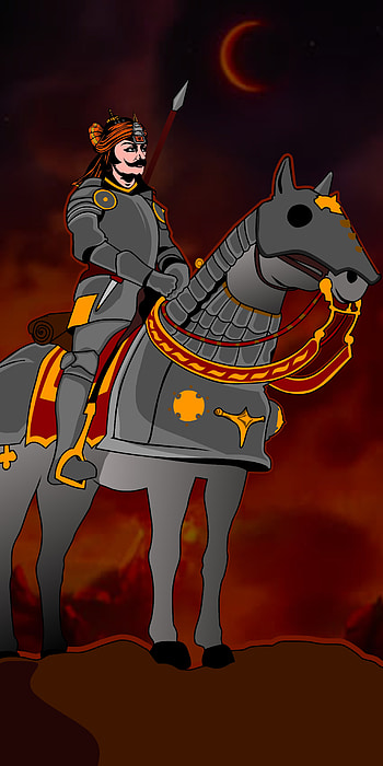 Maharana pratap, art HD phone wallpaper