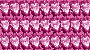 deep blush diamond hearts, other, deep blush, hearts, pink HD wallpaper