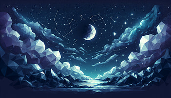 Starry Night Sky, night, Night Sky, moon, Stars, cloud HD wallpaper