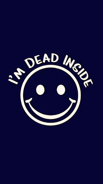 Dead Inside, funny, joke HD phone wallpaper