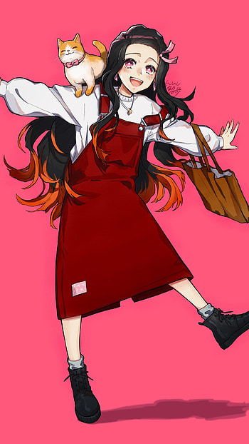 Nezuko Kamado, Anime, Kimetsu no Yaiba HD phone wallpaper