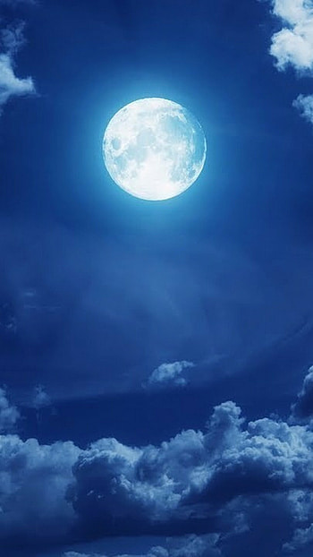 Super blue moon, Celestial wonder, Lunar phenomenon, Magical sight HD phone wallpaper