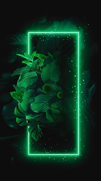 Portal To The Green World - for and Android. Neon , Neon light , Cool background, Black and Neon Green HD phone wallpaper