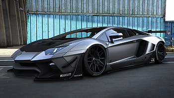 LibertyWalk GTA 5, Lamborghini Aventador HD wallpaper