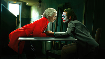 Joker Folie A Deux Reflection, joker-2, joker-folie-a-deux, joker, 2024-movies, movies, superheroes, lady-gaga, harley-quinn, artwork, digital-art HD wallpaper