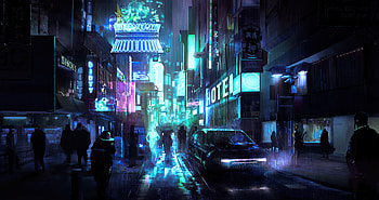 Cyberpunk Street Night , cyberpunk, street, artist, artwork, digital-art, artstation HD wallpaper