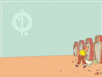 Les cigares du Pharaon, dog, milou, colored, snowy, cartoon, herge, comic, egypt, france, cartoons, cool, funny, tintin HD wallpaper