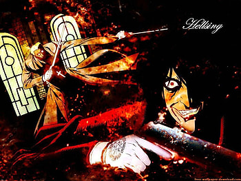 Alucard and Anderson , alucard, anderson, hellsing HD wallpaper