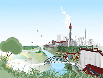 Toony, city HD wallpaper