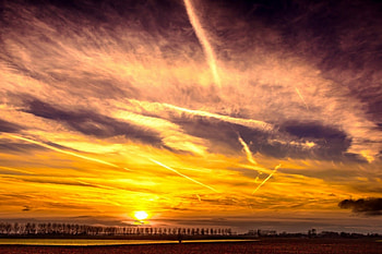 Orange Sky, sky, orange, cloud, sunset HD wallpaper
