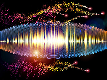 3D, Abstract, Cgi, Music HD wallpaper