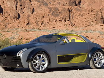 Nissan-Urge, car, gray and yellow HD wallpaper