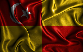 Selangor flag, , silk wavy flags, brazilian states, Day of Selangor, fabric flags, Flag of Selangor, 3D art, Selangor, Asia, States of Malaysia, Selangor 3D flag HD wallpaper
