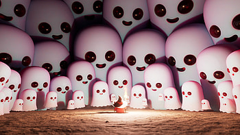 Charming Spirits: A Dark Ghostly Gathering, dark, ghost HD wallpaper