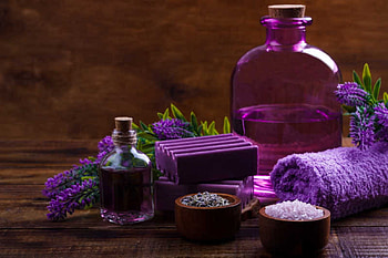 Spa treatments, Sea salt, Lavender soap, Oil, Towel HD wallpaper