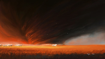 Horses Running Field Painting , horses, animals, artist, artwork, digital-art, painting, deviantart HD wallpaper